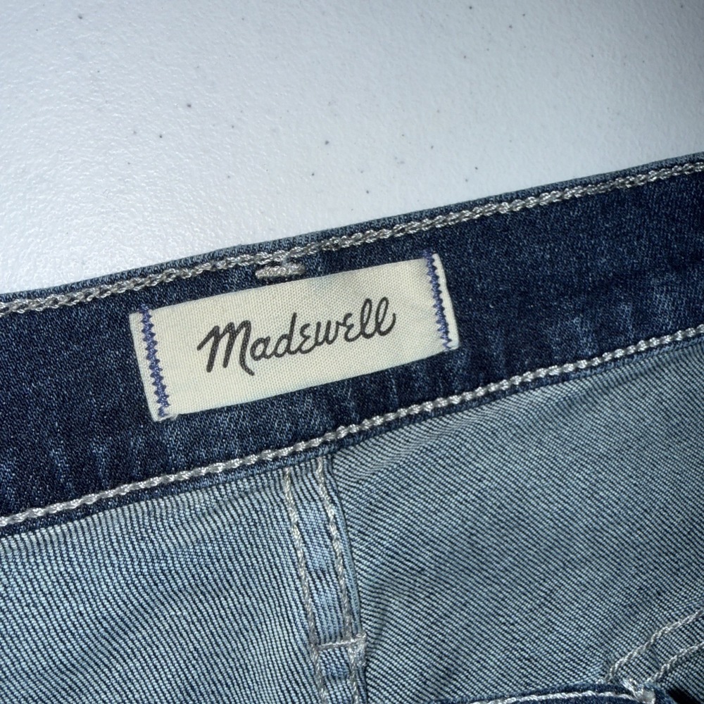 Madewell The Perfect Vintage Flare Jeans Zipper Pocket Denim USA Size 30 /10 T - Picture 3 of 10